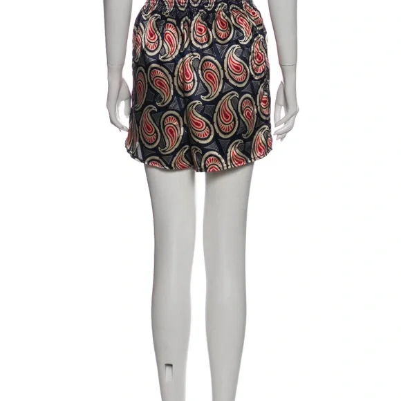 Christian Dior paisley print mini shorts